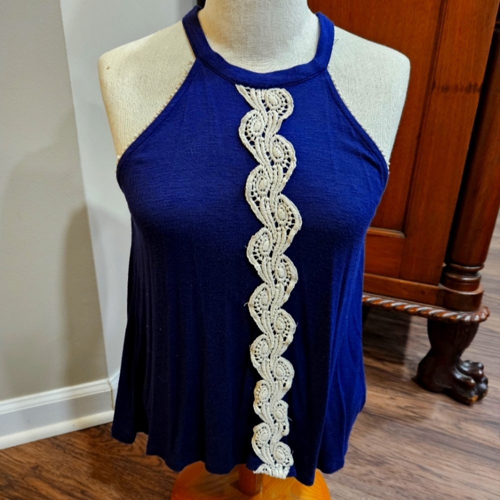 Rue 21 Small Navy Tank Top Shirt